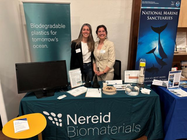 Alyson and Madison at the Nereid exhibit table