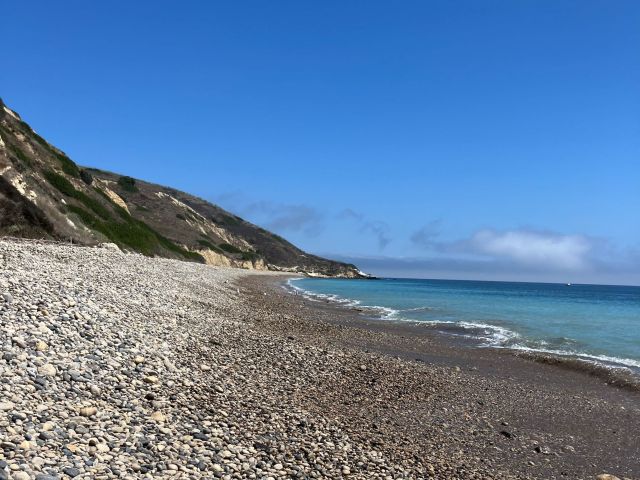 cleaned beach