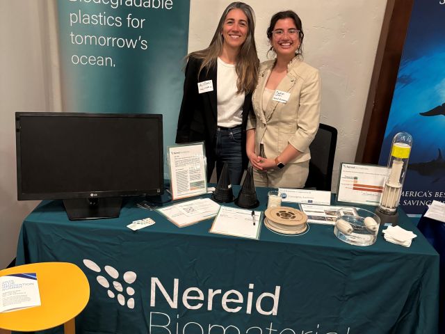 Alyson and Madison at Nereid's exhibit table